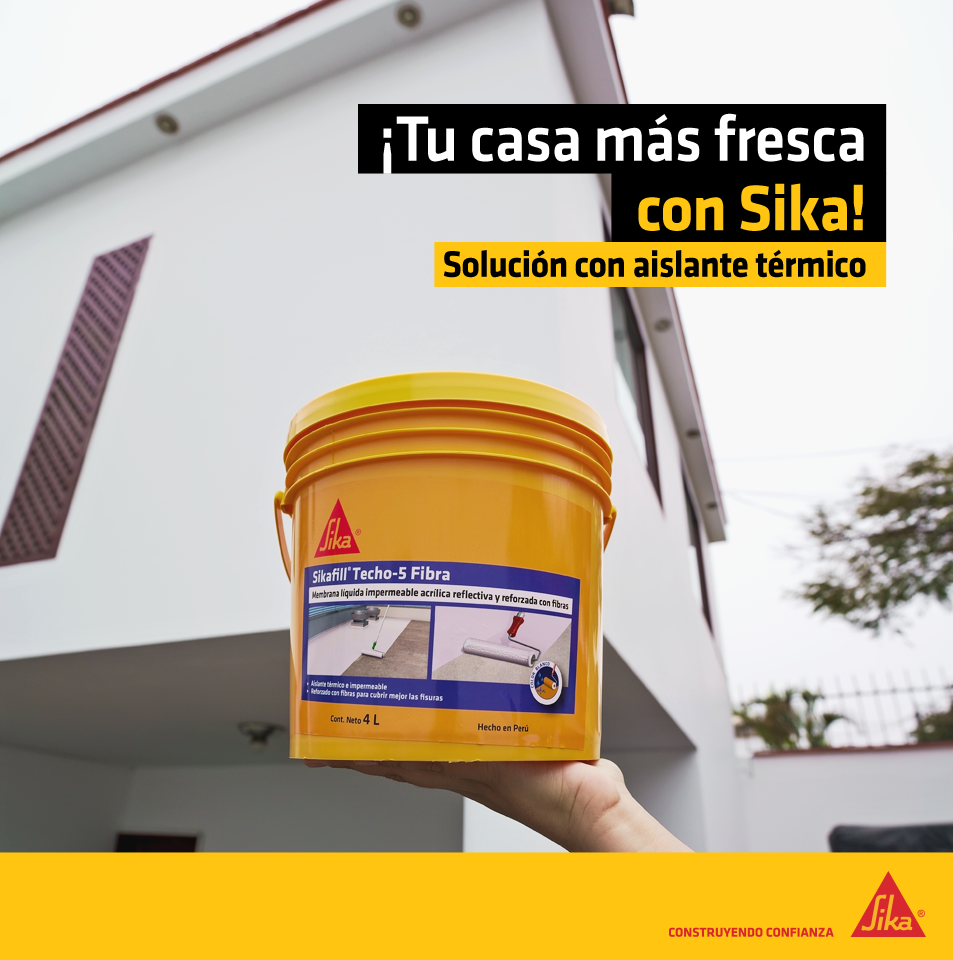 SikaFill Techo 5 Fibra 4 L