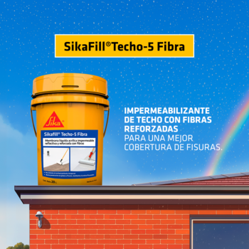 SikaFill Techo 5 Fibra 20 L Color Blanco